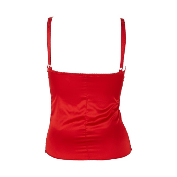 DOLCE & GABBANA RED HEART RHINESTONE TANK - Picture 2 of 16